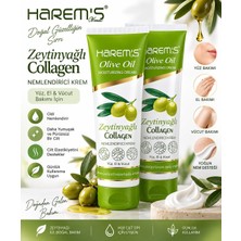 Harem's Zeytinyağlı Collagen Nemlendirici Krem 2' Li – Yoğun Nem Bakımı, Yüz El ve Vücut Kremi 2 x 250 ml