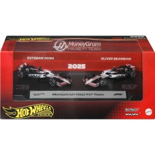 Hot Wheels 1:64 2'li Premium Formula 1 Paketi Moneygram Haas F1 Team JMM97 Model Araba Seti
