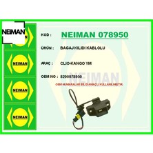 Neiman Bagaj Kılıdı Kablolu Clıo-Kango Ym Neıman 8200078950