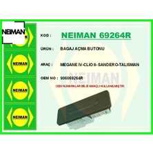 Neiman Bagaj Açma Butonu Megane Iv-Clıo Iı- Sandero-Talısman Neıman 906069264R