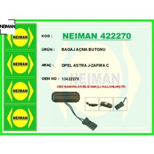 Neiman Bagaj Açma Butonu Opel Astra J-Zafıra C Neıman 13422270