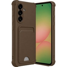 Uray Store Samsung Galaxy A17 5g Kelvin Kartvizitli Silikon - Kahverengi