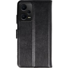 Uray Store Xiaomi Redmi Note 12 5g Trend S Kapaklı Kılıf - Siyah