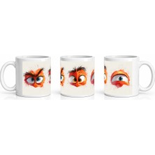 PayBuy Seramik Kupa Sulu Boya Öfkeli Maskaralar Baskılı 300 ml Hediyelik Kahve Çay Kupası Özel Tasarım