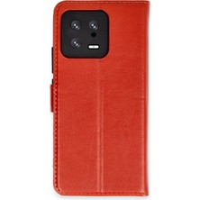 Uray Store Xiaomi Mi 13 Trend S Plus Kapaklı Kılıf - Kırmızı