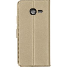 Uray Store Samsung Galaxy J4 Plus Trend S Plus Kapaklı Kılıf - Gold