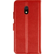 Uray Store Xiaomi Redmi A8 Trend S Plus Kapaklı Kılıf - Kırmızı