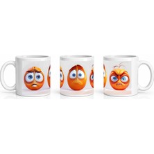PayBuy Seramik Kupa Duygusal Karakter Trio Baskılı 300 ml Hediyelik Kahve Çay Kupası Özel Tasarım Ofis