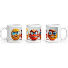PayBuy Seramik Kupa Duygusal Monster Karakterleri Baskılı 300 ml Hediyelik Kahve Çay Kupası Özel Tasarım