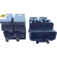 Cam Açma/kapama Çiftli Ön Sol Çiftli-Siyah Renault Megane Iı 02 Trafıc Iı 06 Laguna Iı 01 Opel Vivar Hellux 8200315034/ 8200416806