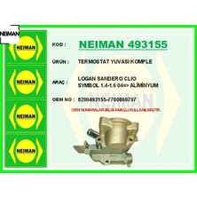Neiman Termostat Yuvası Komple Logan Sandero Clıo Symbol 1.4-1.6 04 Aliminyum Neıman 8200493155/ 7700869797