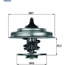 Termostat 87 C M102 M103 OM615 OM904 W201 W202 W124 W210 W140 . Axor 1838 Mahle A1102000515