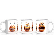 PayBuy Seramik Kupa Komik Diş Gülüşü Karakterli Baskılı 300 ml Hediyelik Kahve Çay Bardağı Özel Tasarım