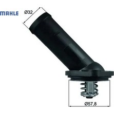 Termostat 92C Vw A1 1.6tdı Golf Plus 1.6tdı Mahle 03L121114B/ 03L121113B