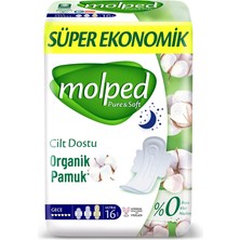 Molped Pure&soft Gece Ped Süper Eko 16 Adet