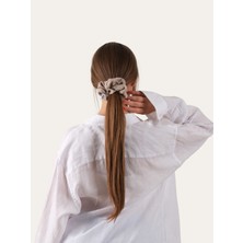 Hedie Alba Sand Vegan Ipek (%100 Cupro) Scrunchie - Saç Kırılma Karşıtı, Iz Yapmayan Lüks Saç Tokası