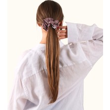 Hedie Alba Rosy Vegan Ipek (%100 Cupro) Scrunchie - Saç Kırılma Karşıtı, Iz Yapmayan Lüks Saç Tokası