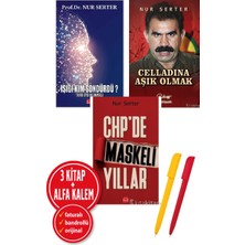 Kırmızı Kedi Yayınevi Alfa Kalem+ Nur Serter 3 Kitap Set (Chp’de Maskeli Yıllar+Celladına Aşık Olmak+Işığı Kim Söndürdü?)