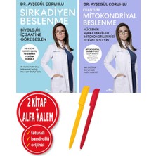 Kronik Kitap Alfa Kalem+ Ayşegül Çoruhlu 2 Kitap Set (Kuantum Mitokondriyal Beslenme+Sirkadiyen Beslenme) Sağlık