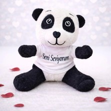 Pileli Store Seni Seviyorum Tişörtlü Sevimli Peluş Panda