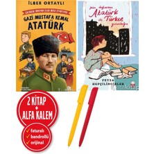 Kırmızı Kedi Yayınevi Alfa Kalem+ Gün Doğarken Atatürk ile Türkçe Yolculuğu+Çocuklar Soruyor, Ilber Hoca Cevaplıyor: Gazi