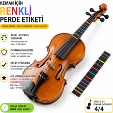 Happypotam 4/4 Keman-Nota-Etiket-Kolay Öğrenme-Sticker-Klavye-Çıkartma-Violin-Keman Aksesuar