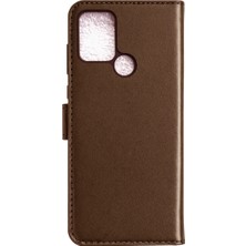 TeknoKapsül Tecno Pova Kılıf Trend S Plus Kapaklı Kılıf - Kahverengi