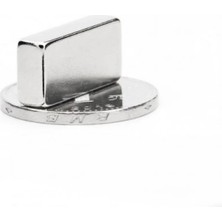 Pileli Store 50 Adet 20X10X5 mm Neodyum Magnet N35 Güçlü Mıknatıs Köşeli ve Dayanıklı Nikel Kaplama