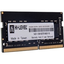 Hi-Level Hı-Level 16GB 3200MHZ Ddr4 1.2V HLV-SOPC25600D4/16G Notebook Ram