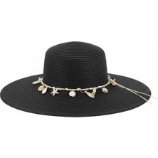 Giyu Shop Gigi Luxe Kadın Deniz Yıldız Detaylı Hasır Şapka