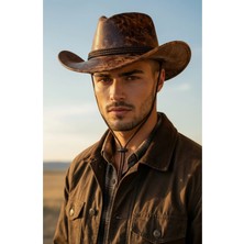Gigi Luxe Kovboy Şapkası Unisex Vegan Deri