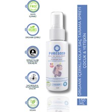 Pureseed Natural Organik Içerikli Kolay Saç Tarama Spreyi - 150 ml - Yetişkin ve Çocuk