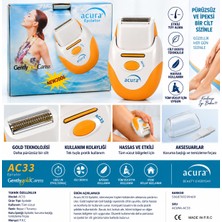 Hardwalk AC33 Gently Gold Caress 36 Diskli Epilatör – 2 Hızlı Elektrikli Tüy Alma Cihazı
