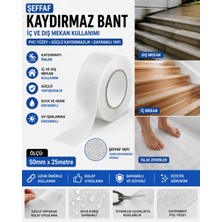 Evimdeyokyok Şeffaf Havuz Banyo Küvet Iç ve Dış Mekan Merdiven Kaydırmaz Kaymaz Bant 50MM x 25MT
