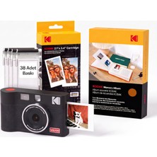 Kodak Mini Shot 2 Era Filmli Fotoğraf Makinesi + 30'lu Baskı Seti + Fotoğraf Albümü ( Turuncu )