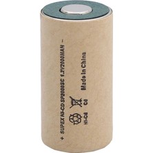 Elektronikçim Supex SP2000SC 1.2V Nicd 2000MAH Düz Kafa Süpürge Pili