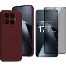Coolacs Xiaomi Mi 17T Pro ile Uyumlu Soft Yumuşak Telefon Kılıfı ve Hayalet Privacy Ekran Koruyucu Seti
