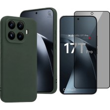 Coolacs Xiaomi Mi 17T Pro ile Uyumlu Soft Yumuşak Telefon Kılıfı ve Hayalet Privacy Ekran Koruyucu Seti