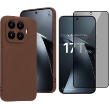 Coolacs Xiaomi Mi 17T Pro ile Uyumlu Soft Yumuşak Telefon Kılıfı ve Hayalet Privacy Ekran Koruyucu Seti