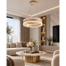 Tepe Avize Lacy Kristal LED 3 Renk Kumandalı Avize