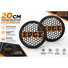 Edge 20CM Hoparlör Kapağı - Edge Logolu Kaliteli Plastik Midrange Hoparlör Kapak 20 cm - 2 Adet