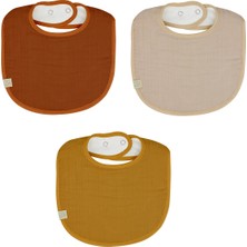 Bistyle Müslin Önlük 3'lü BS60101 Kiremit Bej Hardal