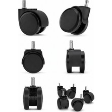 Sarıncı Oyuncu Koltuğu ve Ofis Makam Koltuğu Tekeri 60 mm 5li Set
