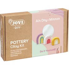 Jovi 2705 Dıy Air Dry Mirror Modelleme Kiti - Havayla Kuruyan Kil Ayna Tasarım Kiti 21 Parça