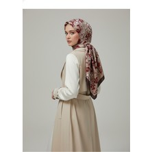 Zer Çiçek Motifli Floral Desenli Özel Tasarım Şal