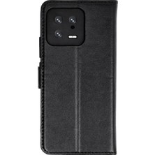 Mey İthalat Mey Ithalat®  Mi 13 Trend S Plus Kapaklı Kılıf - Siyah