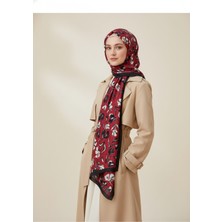 Zer Çiçek Motifli Floral Desenli Özel Tasarım Şal