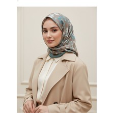 Zer Çiçek Motifli Floral Desenli Özel Tasarım Şal
