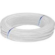 Telsan 1x0,50 mm Zil Teli Kalaylı Beyaz (3,95 Metre Parça)