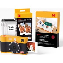 Kodak Mini Shot 2 Era Filmli Fotoğraf Makinesi + 30'lu Baskı Seti + Fotoğraf Albümü ( Kırmızı )